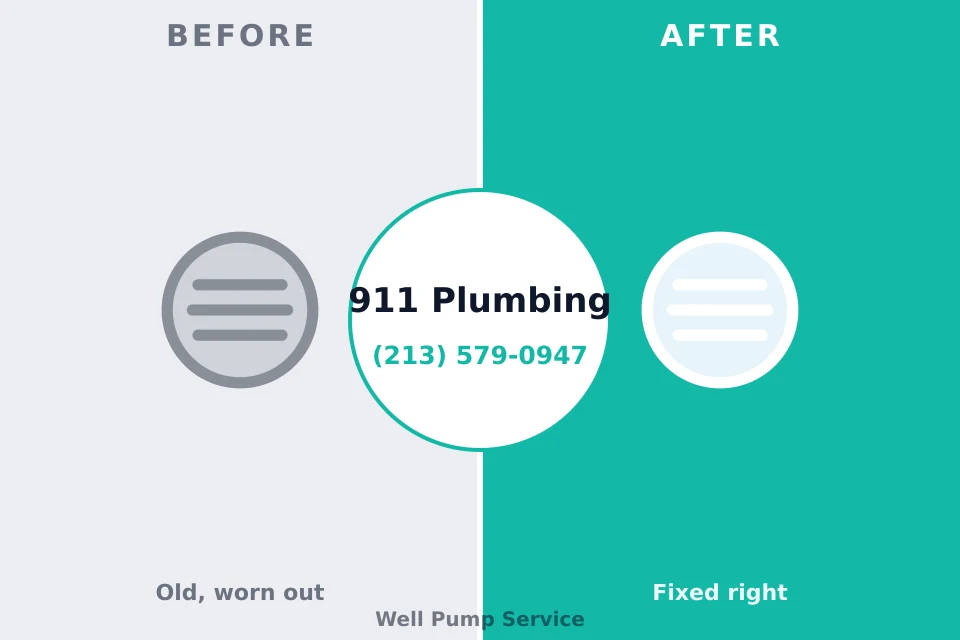 Before and after: plumbing repair Westlake Village, IL